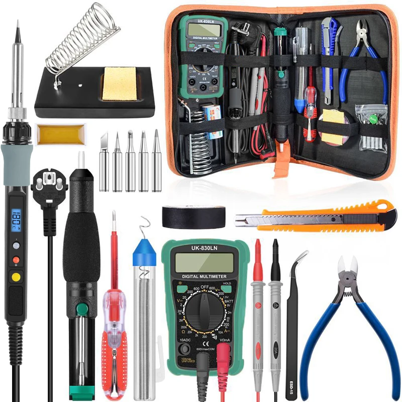 Electric soldering iron kit 220V 110V 60W 80W solder rework station hot pen repair tool high quality multi-purpose