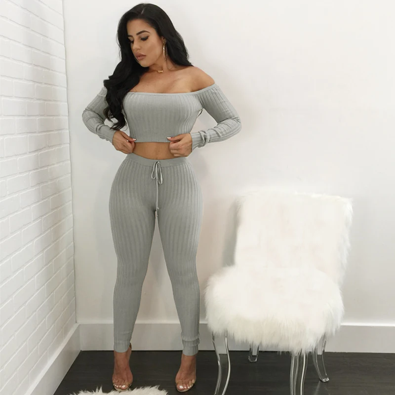 2 piece leggings and crop top