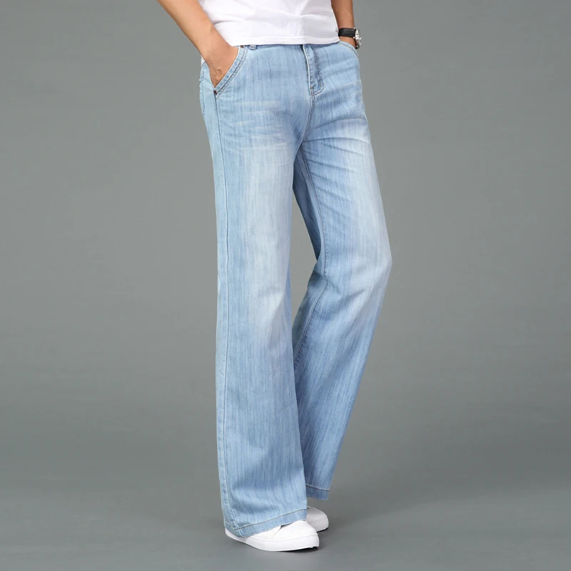 mens wide leg bootcut jeans