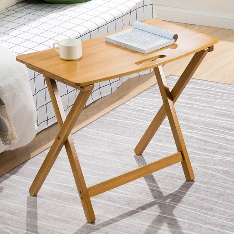 wooden laptop table with chair