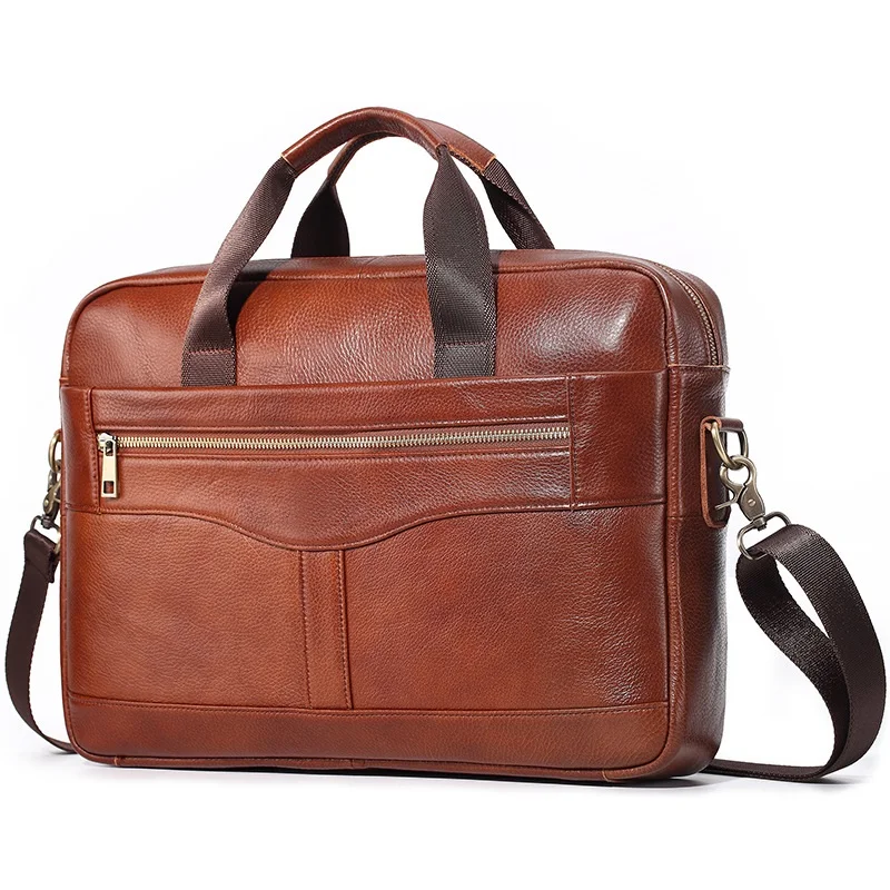 mens genuine leather laptop bag