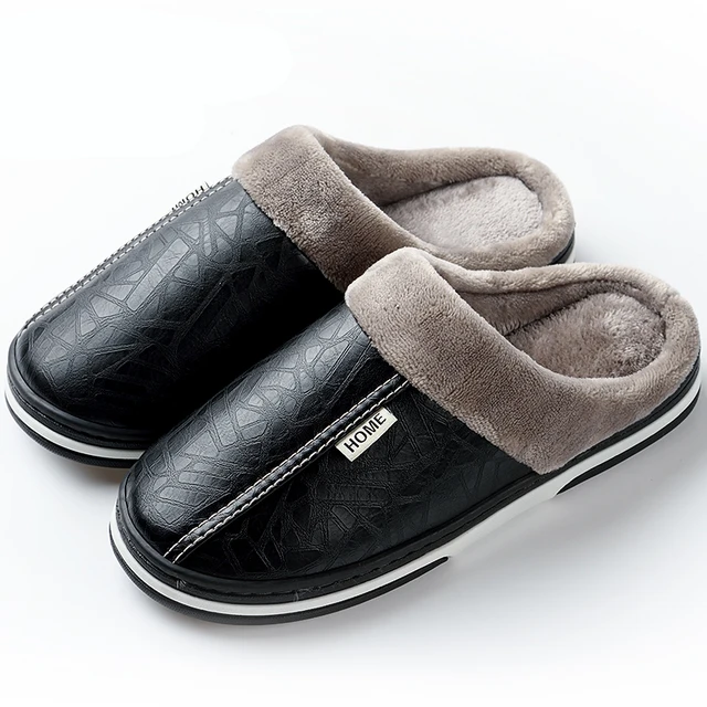 mens closed slippers