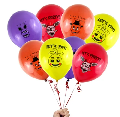 FNAF Five Nights Freddyed Birthday Party Decoration Balloon Banner Backdrop  Cake Topper Horrible Party Supplies Baby Shower
