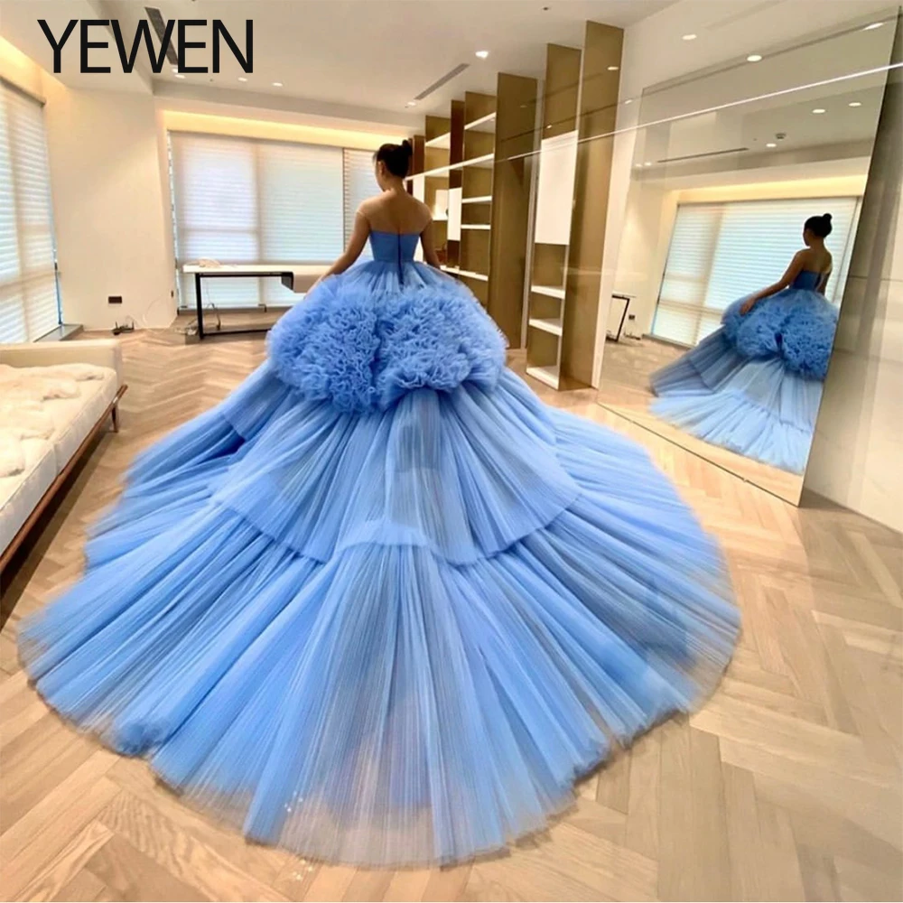 wedding gown blue colour