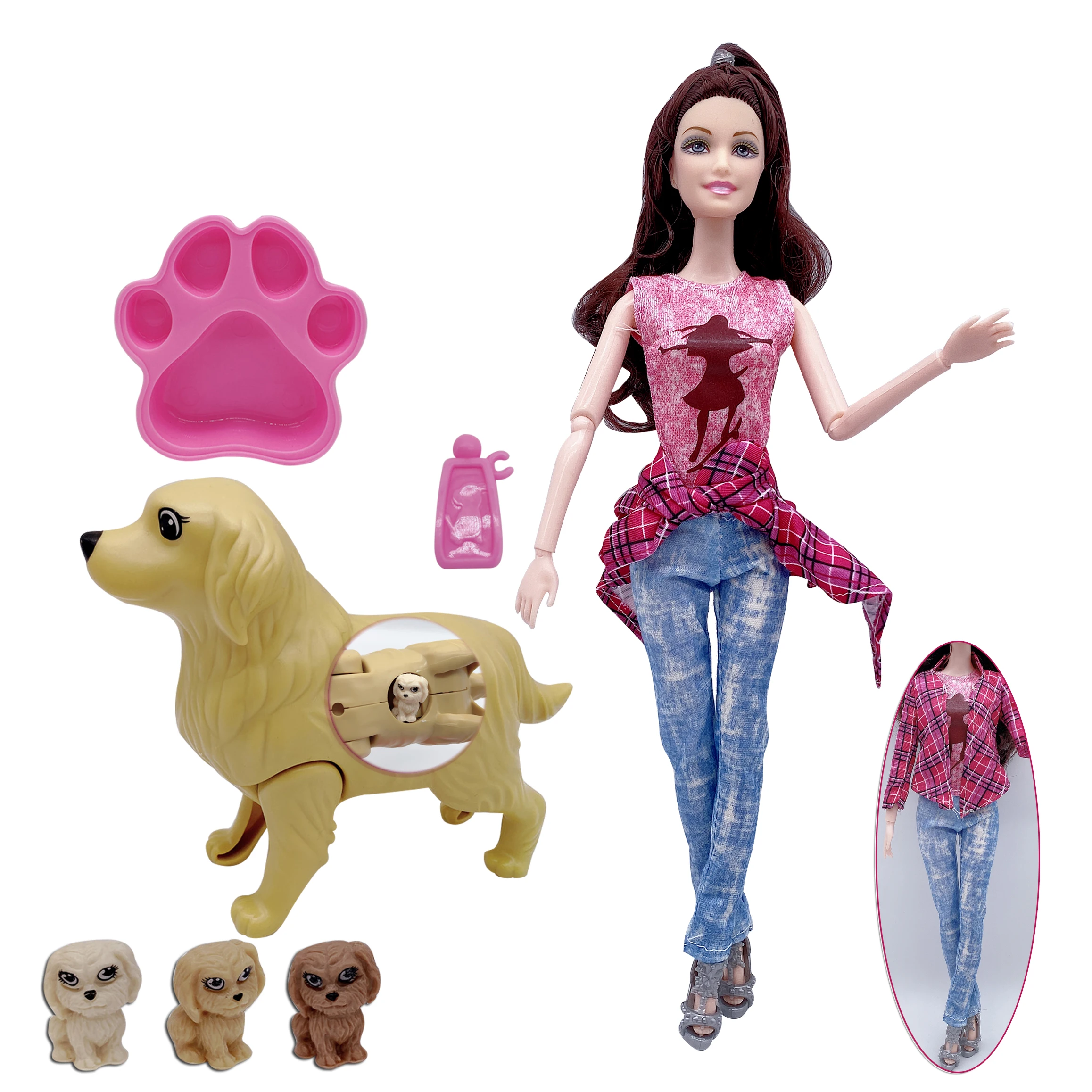 pregnant dog barbie