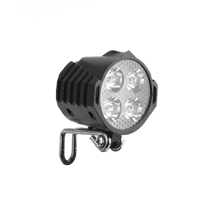 Electric Bicycle Headlight with Horn 12W 36V 48V Waterproof E-Bike