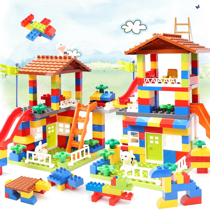 Classic Big Size Building Blocks House 
