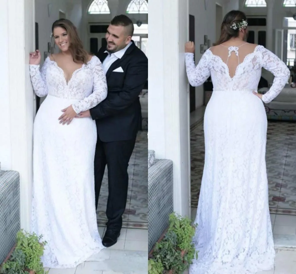 straight lace wedding dress