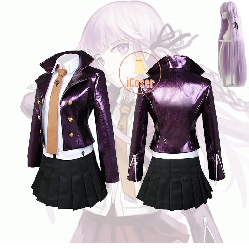 purple jacket and skirt set