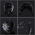 AWAYTR Rhinestone Hair Claws for Women Crystal Flower Hair Clips Barrettes Crab Ponytail Holder Hairpins Bands Hair Accessories preview-6