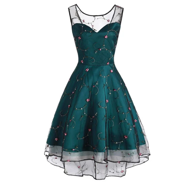 Ladies Dresses Elegant Retro Vintage Dress