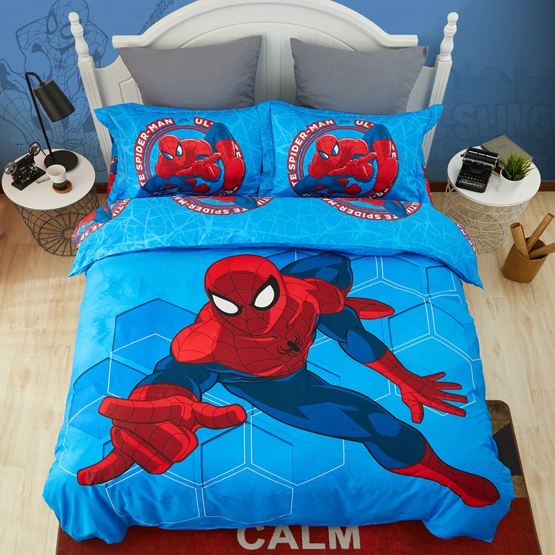 spiderman queen bed set