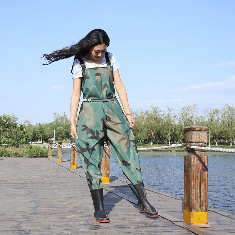 Buy Fishing Waders Pants, PVC Overalls Bib And Brace with Boots