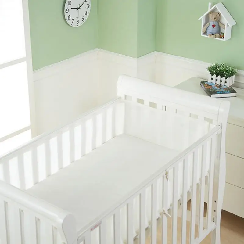 breathable mesh cot bumper