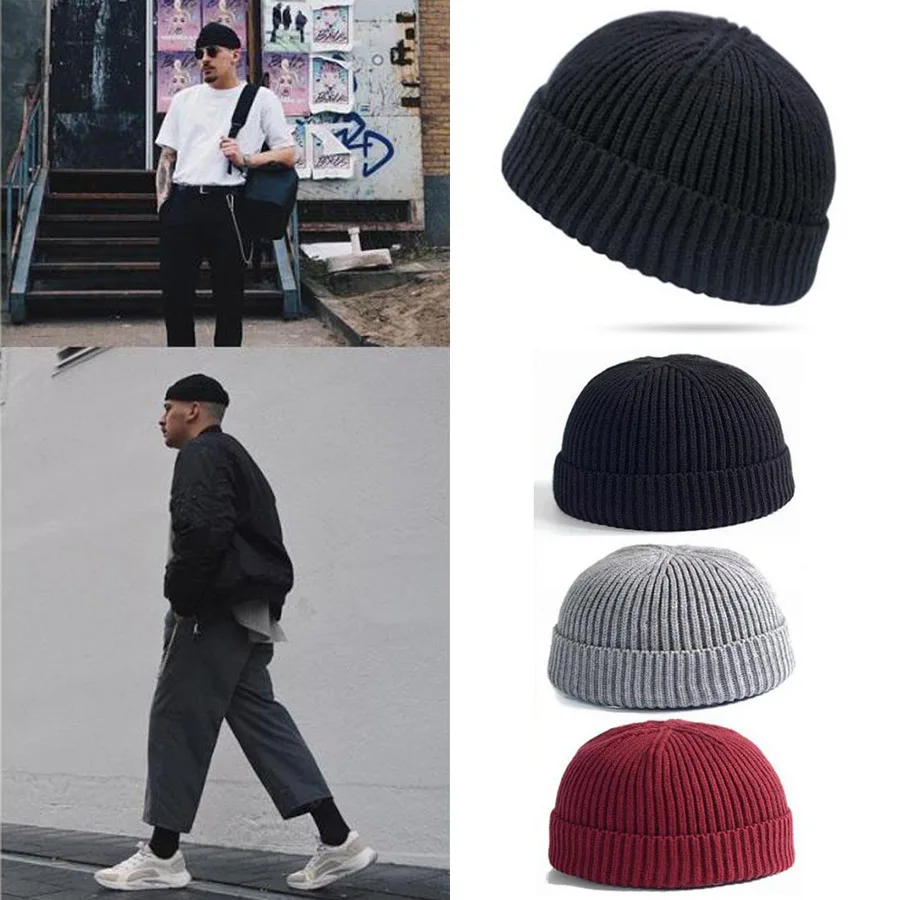 Men Women Knitted Hat Beanie Skullcap 