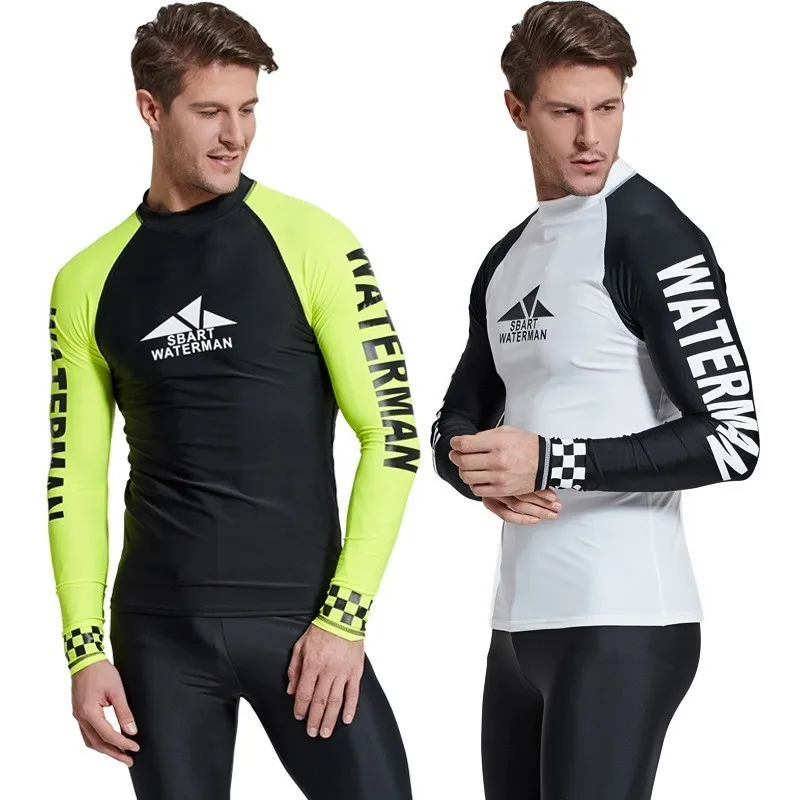 mens uv long sleeve swim shirts