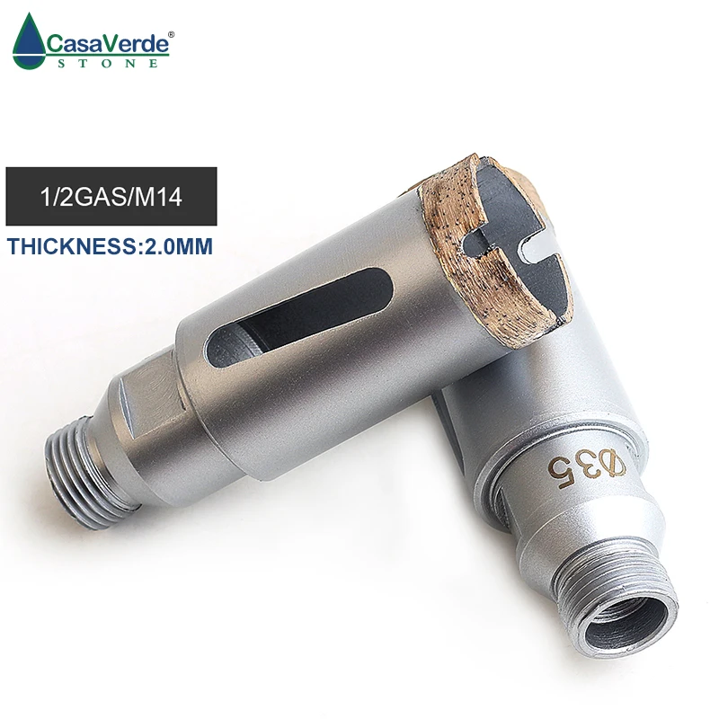thread 35mm diamond wet core drill bit 