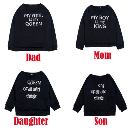 Family Matching Outfits Warm Couple 