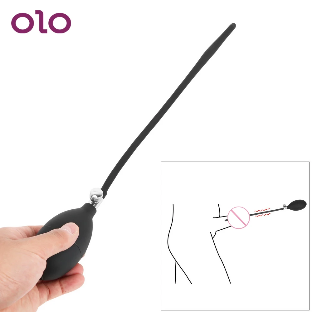 Купить Секс товары | OLO Penis Plug Dilators Urethral Sound Male Urethral  Catheter Inflatable Sex Toys For Men Gay Adult Games