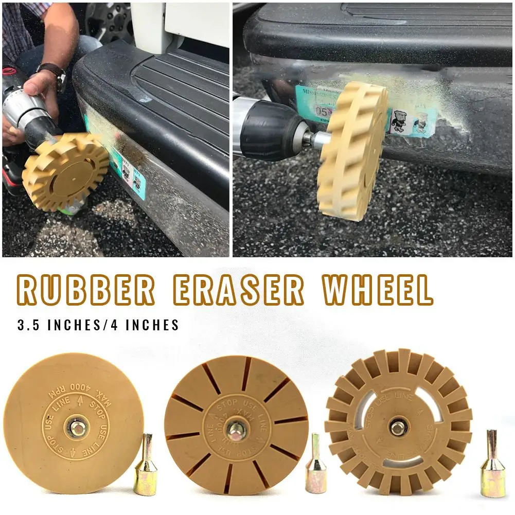 90mm Rubber Eraser Wheel Decal Remover Eraser Wheel For Remove Car