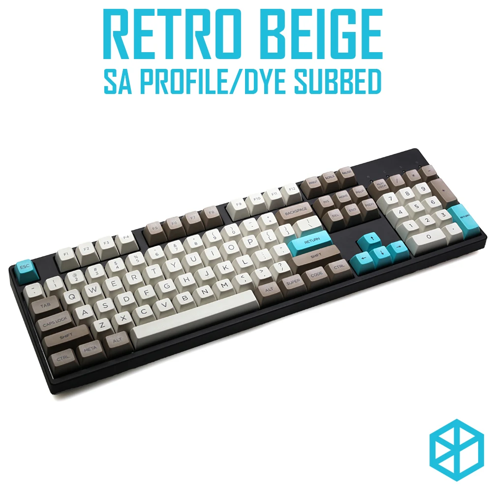 retro beige sa keycaps