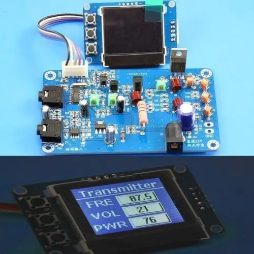 fm transmitter display