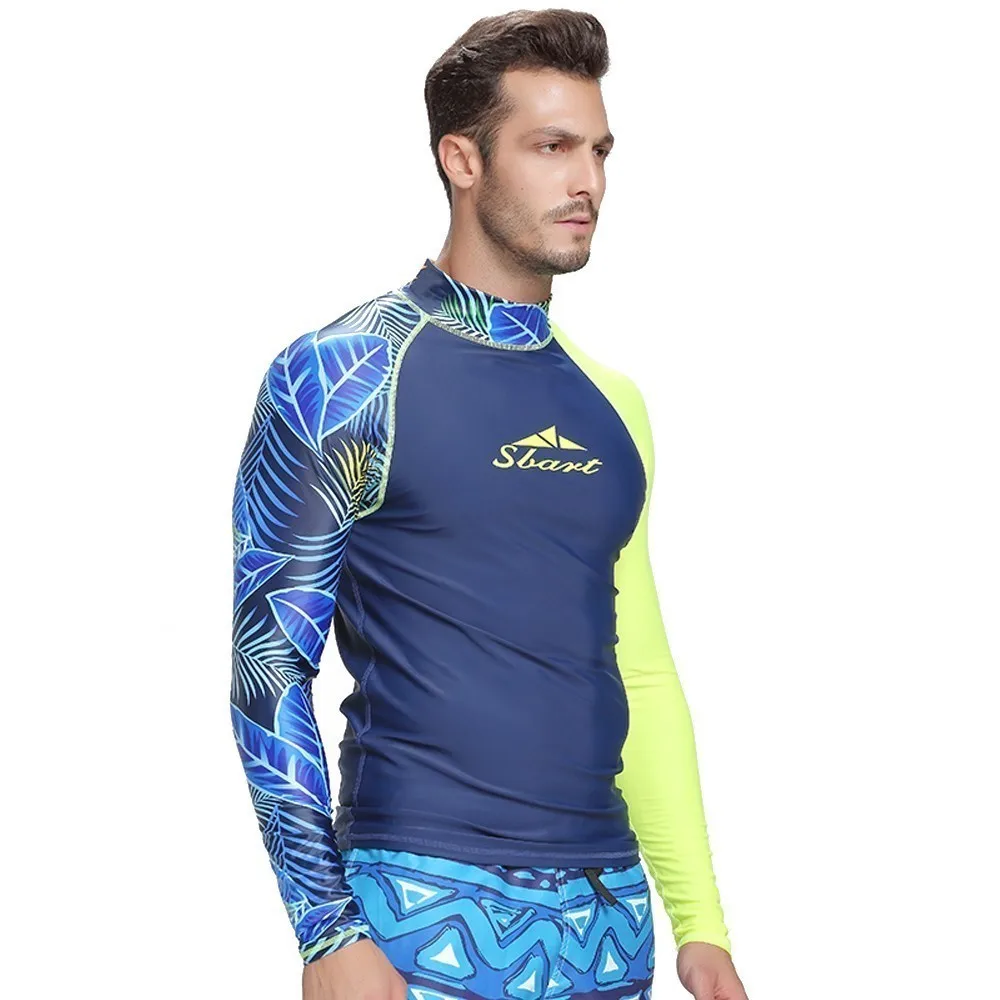 mens uv long sleeve swim shirts