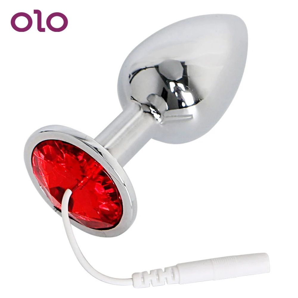 Купить Секс товары | OLO Electric Shock Anal Plug Metal Electro Butt Plug  Therapy Massager Medical Themed Toys Sex Toys for Men Women