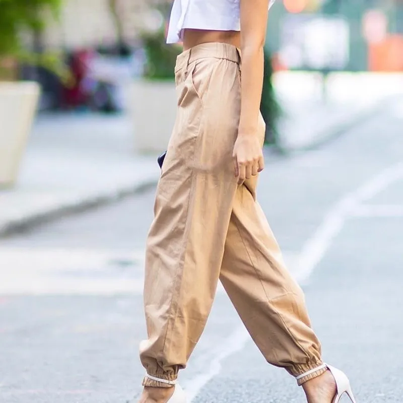 baggy khaki cargo pants women's