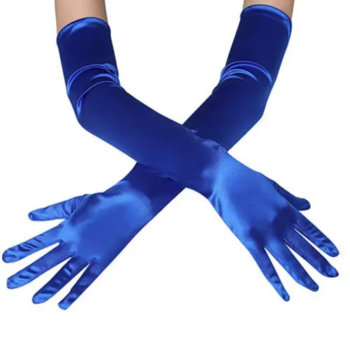 blue elbow gloves