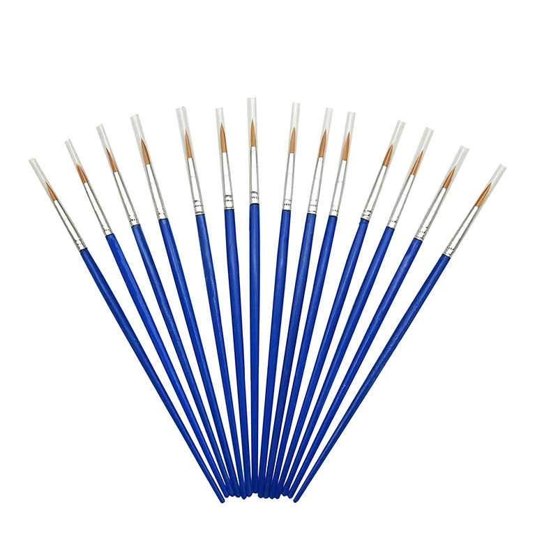 10 PCs/Set Fine Hand Painted Thin Hook Line Pen Art Supplies Durable Nylon  Brush Acrylic Paint Drawing Art Pen School Stationery