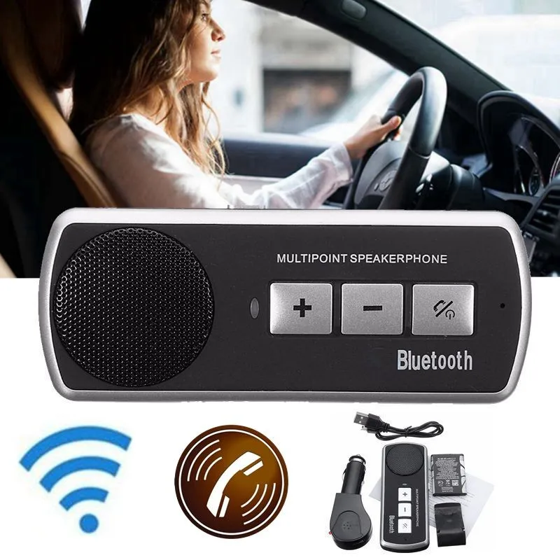 sun visor bluetooth speaker clip