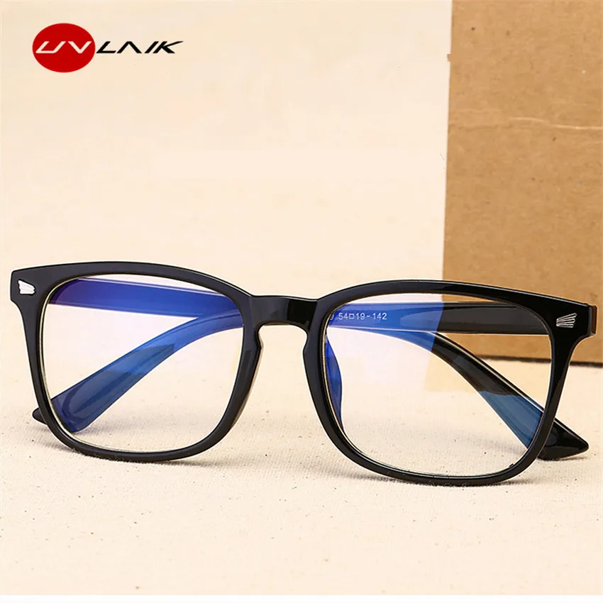 UVLAIK Blue Light Glasses Men Computer Glasses Gaming Goggles Transparent Eyewear Frame Women Anti Blue ray Eyeglasses-animated-img