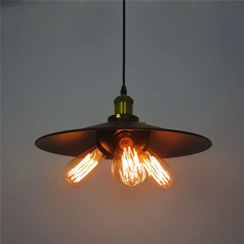 Retro Iron 3 head Pendant Lights Loft 