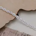 925 jewelry silver plated  jewelry bracelet fine fashion bracelet top quality wholesale and retail SMTH207 preview-2
