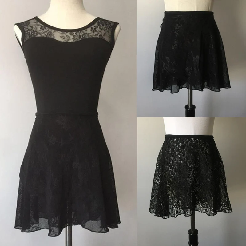 black lace ballet skirt