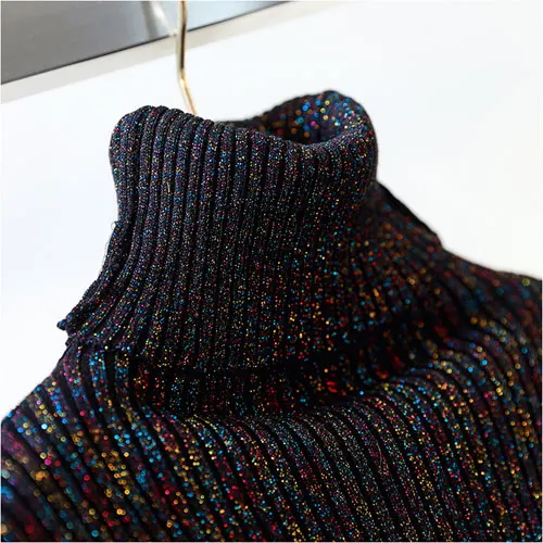 Glitter Autumn Winter Sweater Women 