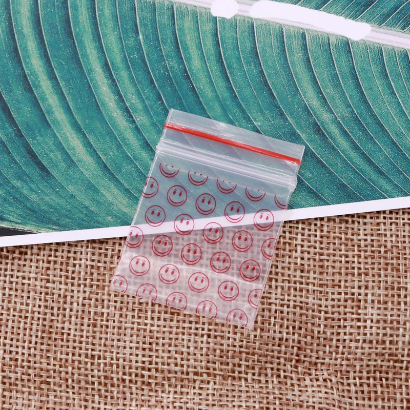 100pcs Mini Zip lock Bags Plastic Packaging Bags Small Plastic Zipper Bag  Ziplock Bag Ziplock Pill