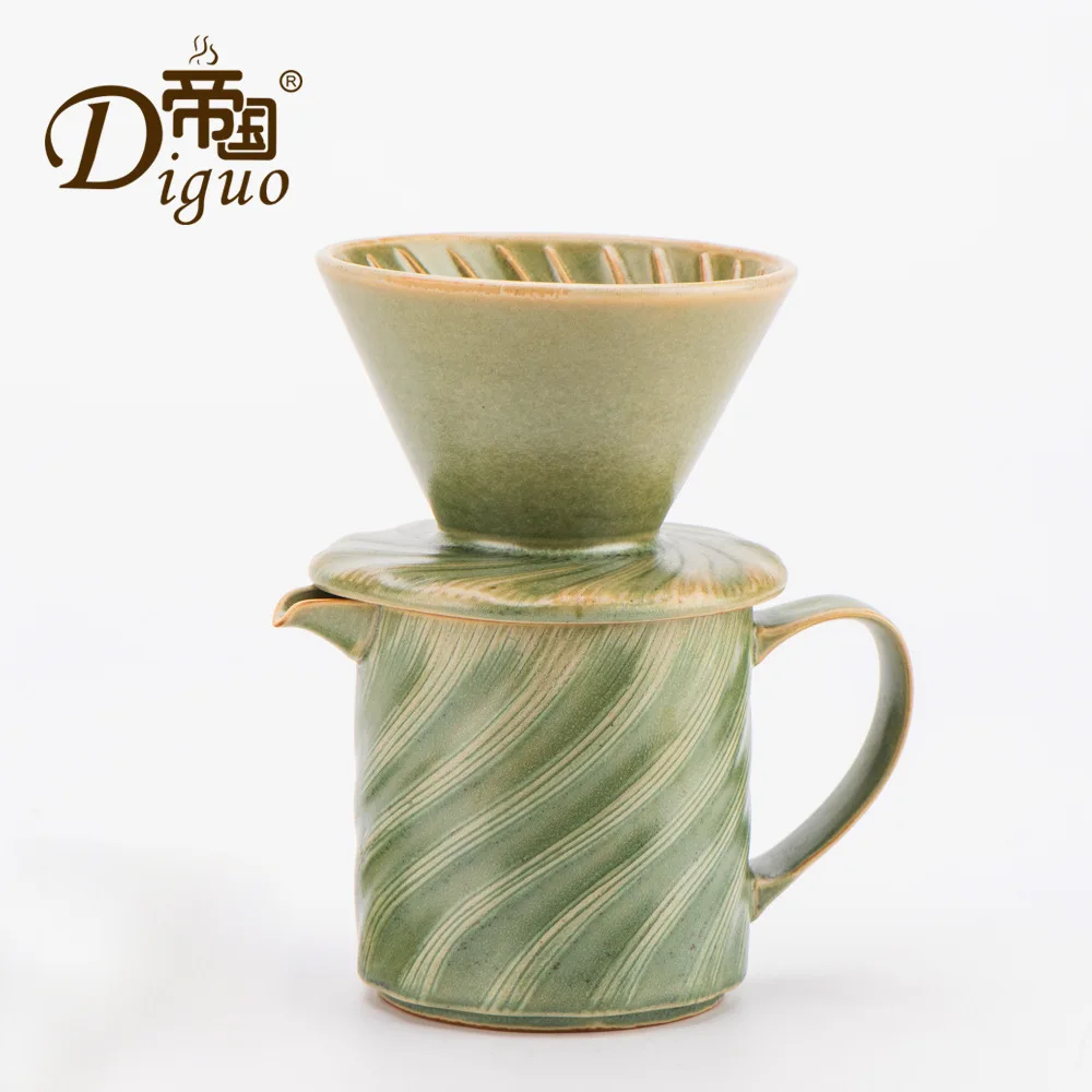 Ceramic Coffee Pot Set Hand Item Filter 