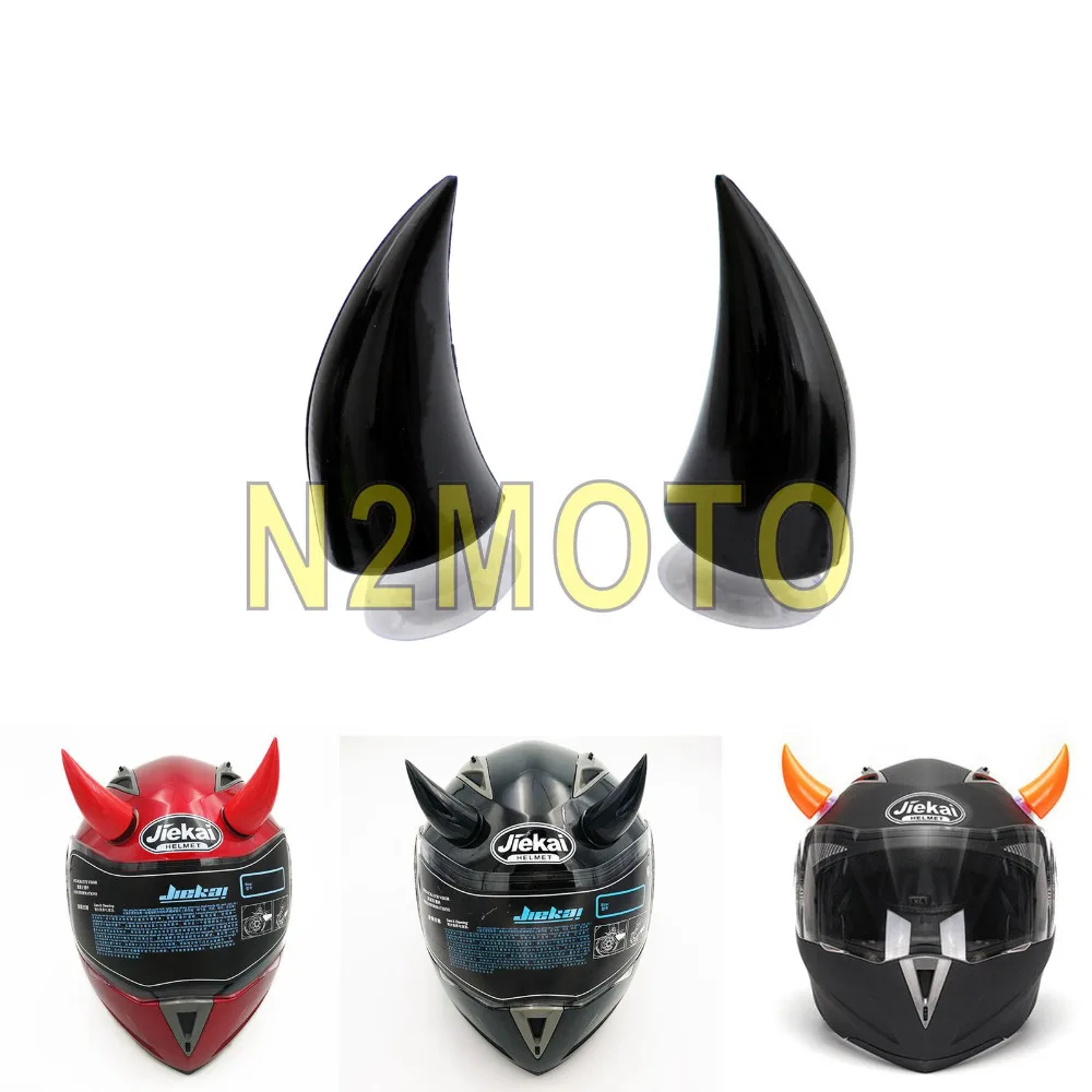 motorcycle helmet devil horns