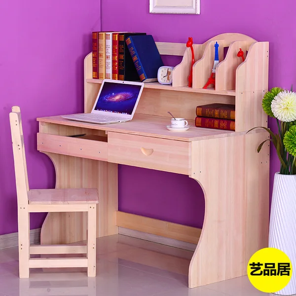 childrens wooden desk and chair set