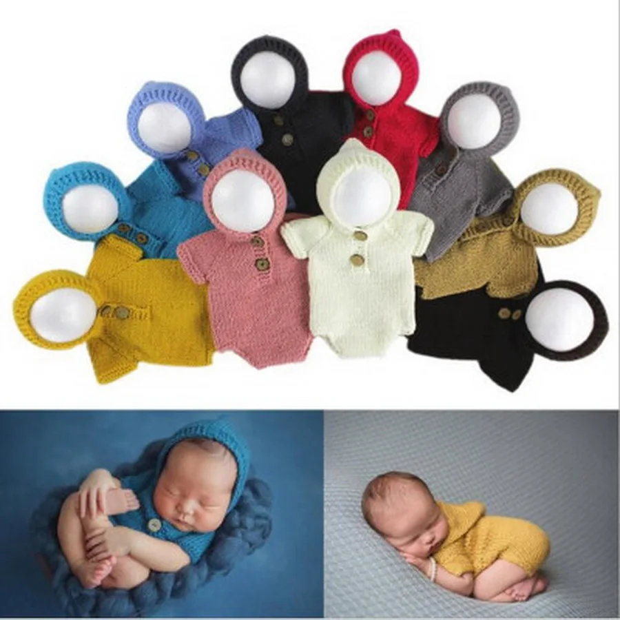 DHL 50pcs Newborn Photo Prop Hooded 
