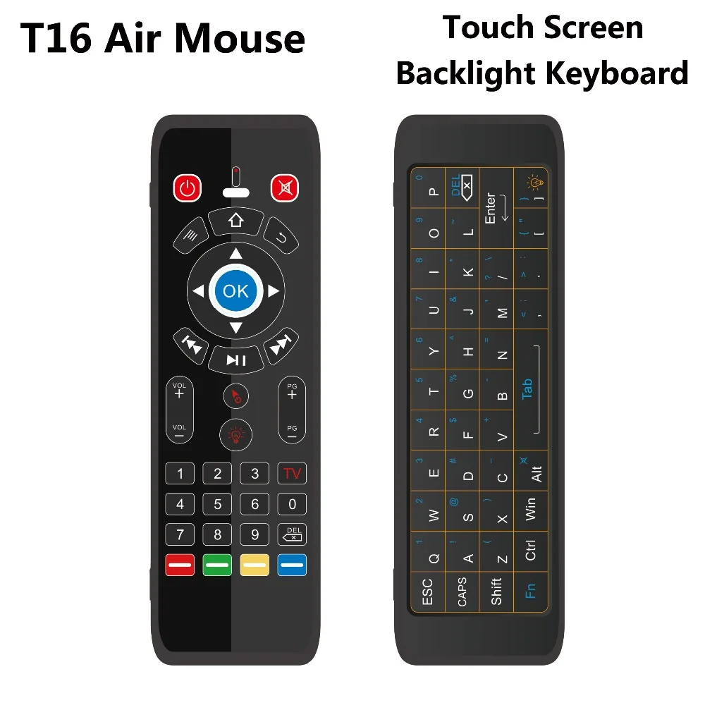 wireless smart remote air mouse and keyboard