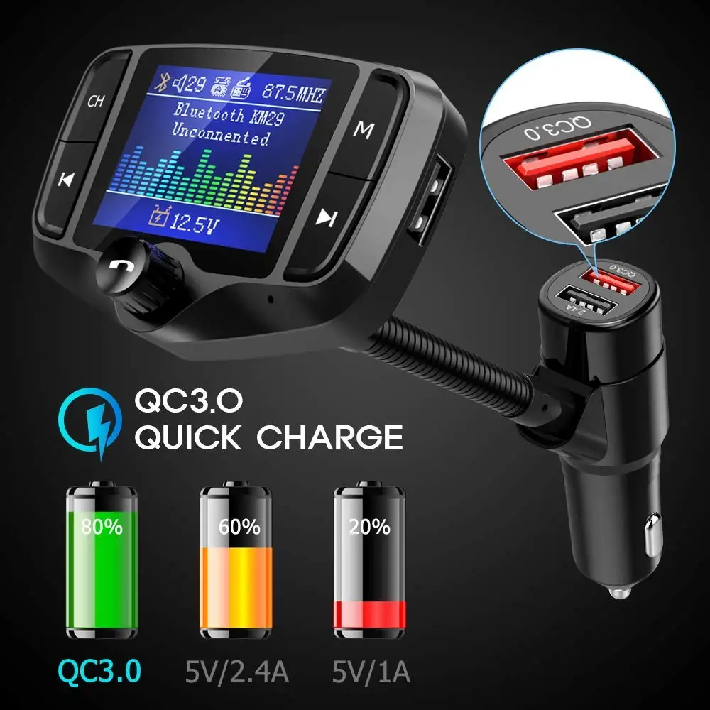 nulaxy bluetooth fm transmitter