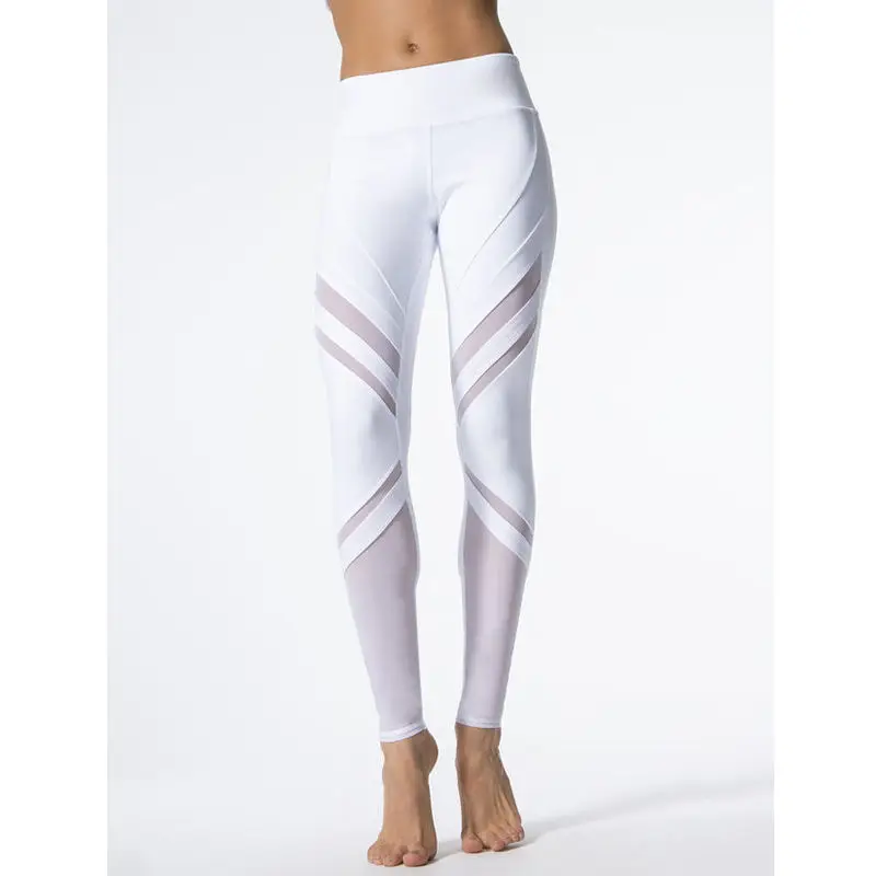 stretch pants white