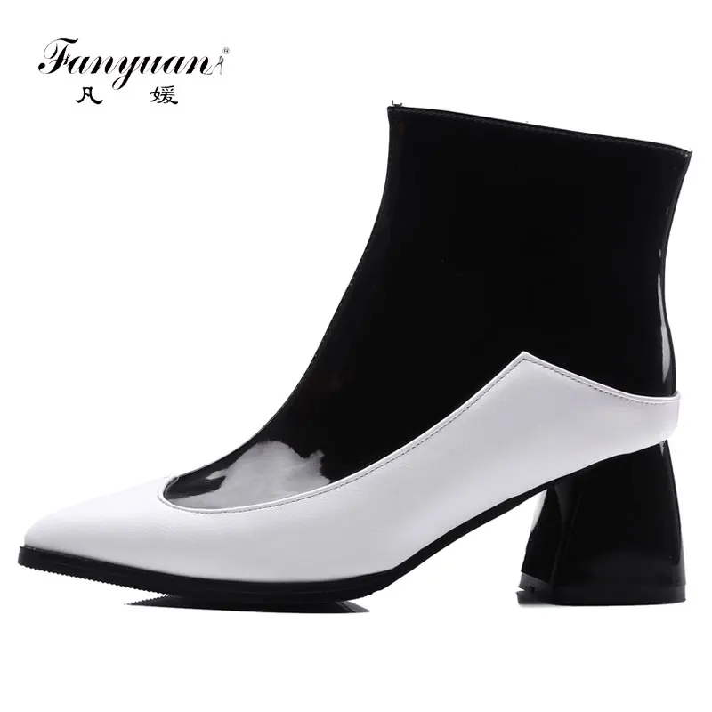 Patent booties womens Clearance