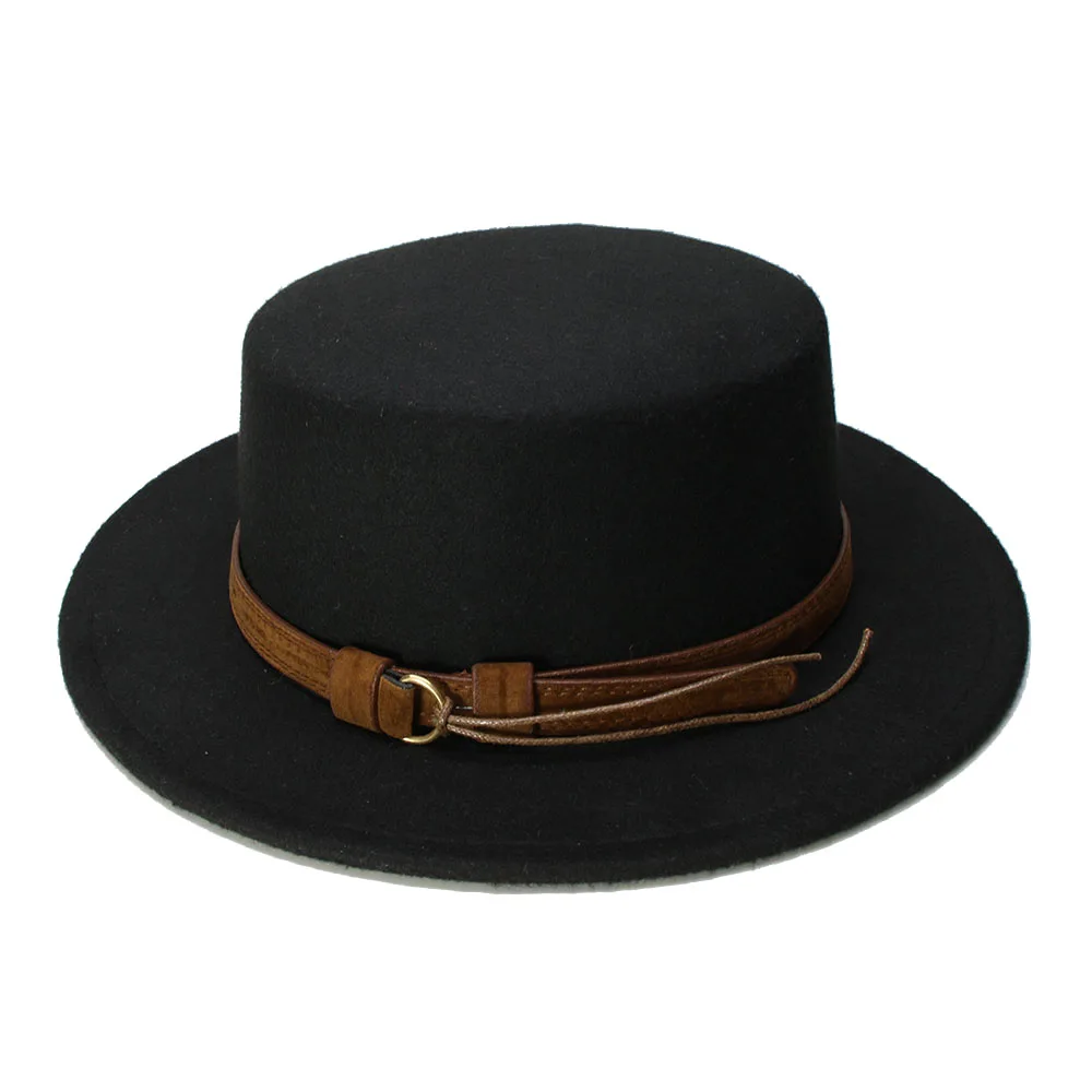 Wool Wide Brim Cap Pork Pie Porkpie 