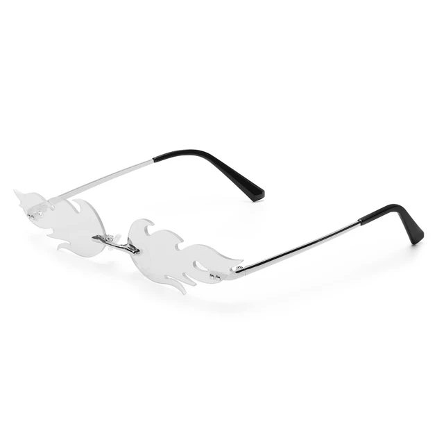 white flame glasses