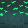 9pcs זוהר בחושך דינוזאורים צעצועים מדבקות מדבקת תקרה תינוק חדר ילדים