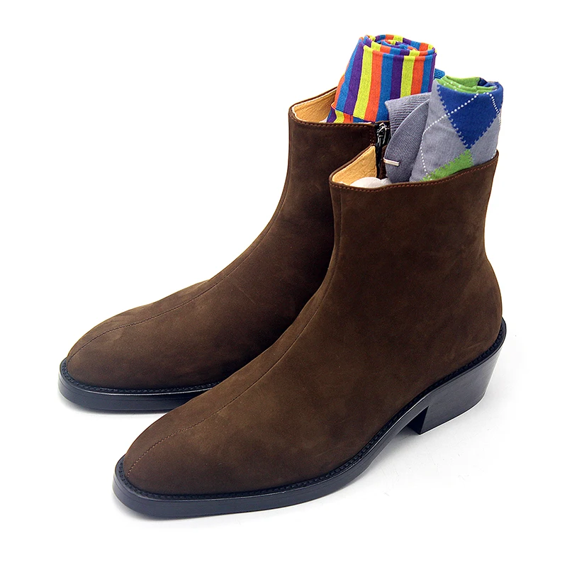 mens high suede boots